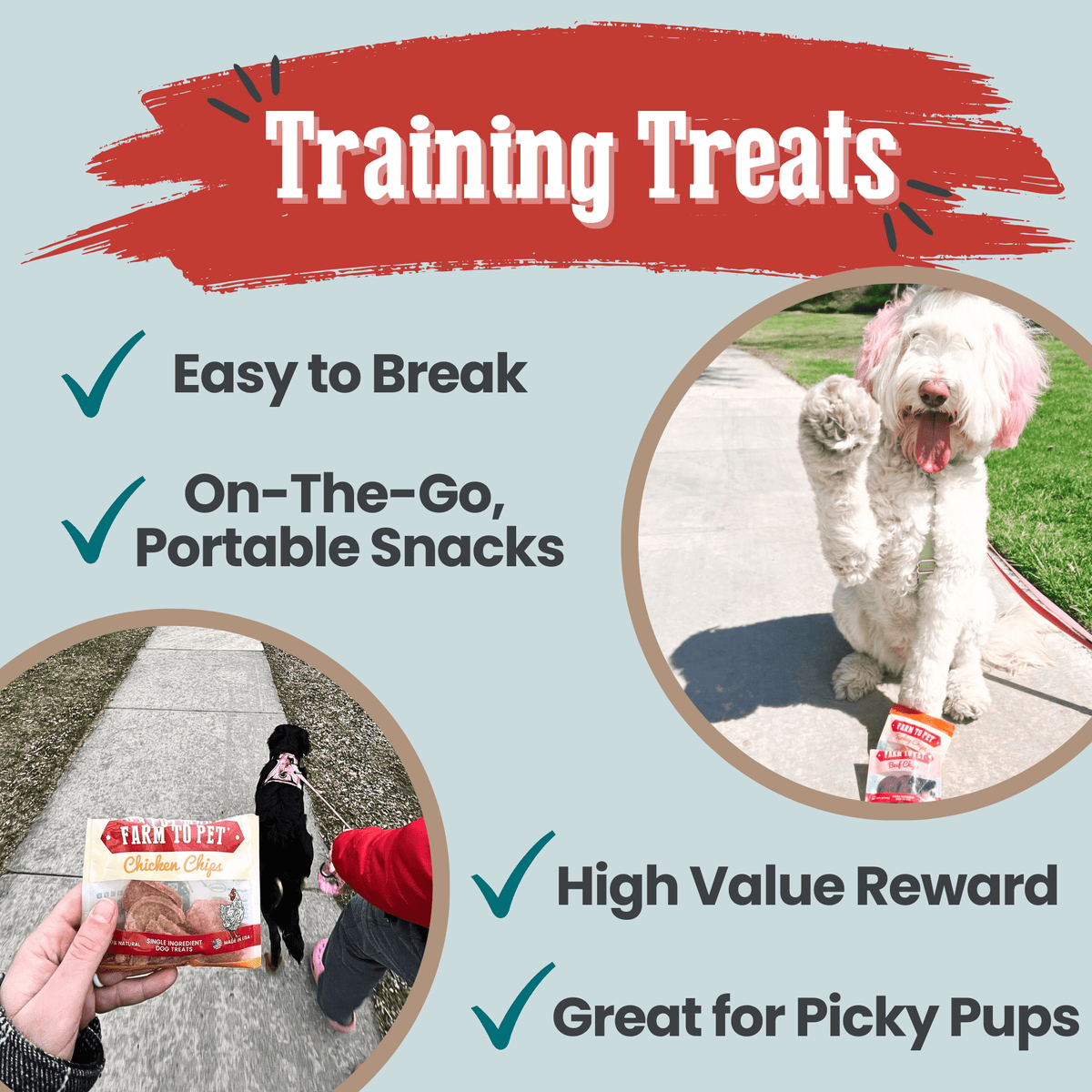 Puppy Packs 'n Snacks Dog Treat Starter Pack | Single-Ingredient Training Treats