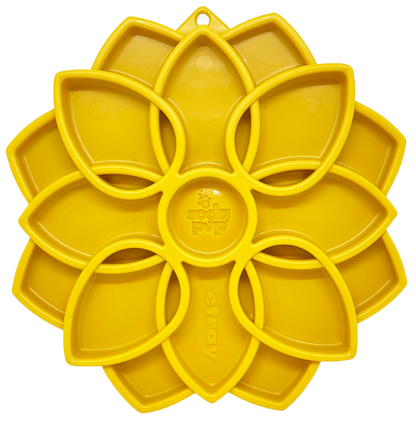 Mandala eTray Shallow Slow Feeder Dog Bowl for Enrichment | USA Made