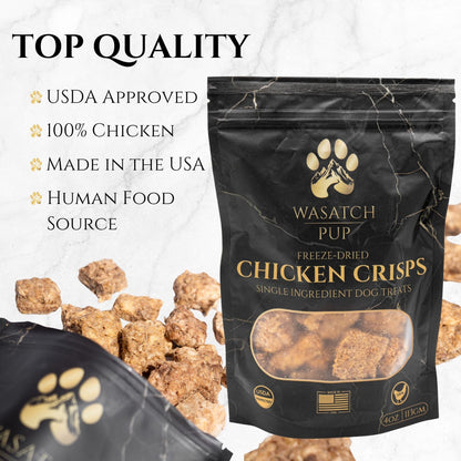 Freeze-Dried Chicken Crisps Dog Treats