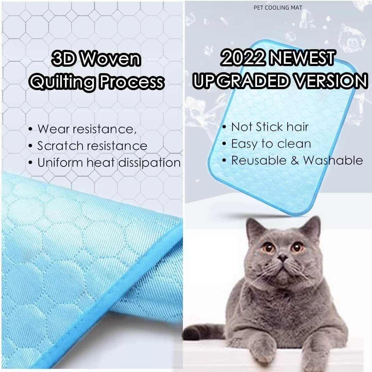 Automatic Cooling Dog Mat Washable Pet Sleeping Blanket Mat