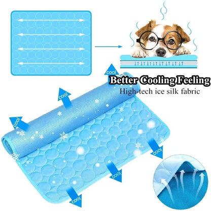 Automatic Cooling Dog Mat Washable Pet Sleeping Blanket Mat