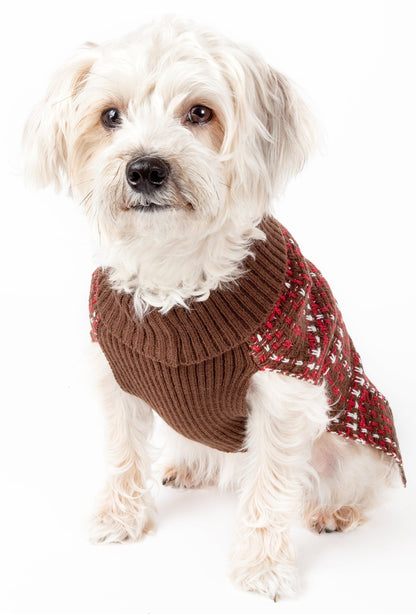 Pet Life ® Vintage Symphony Static Fashion Knitted Designer Dog Sweater