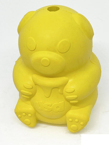 Honey Bear eDispenser - Durable Rubber Treat Dispenser for Dogs | USA Made