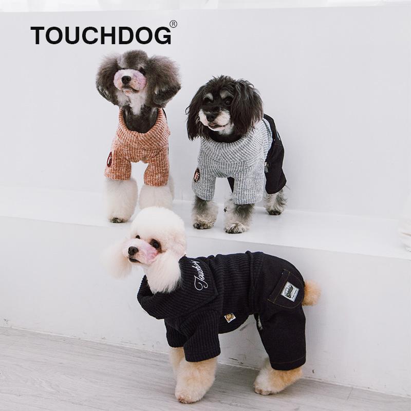 Touchdog Vogue Neck-Wrap Full Body Fashion Dog Sweater Outfit